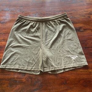 Vintage 80s Brown Reebok Made in the USA workout shorts in Size M -No Drawstring